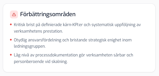 Mognadsindex – förbättringsområden